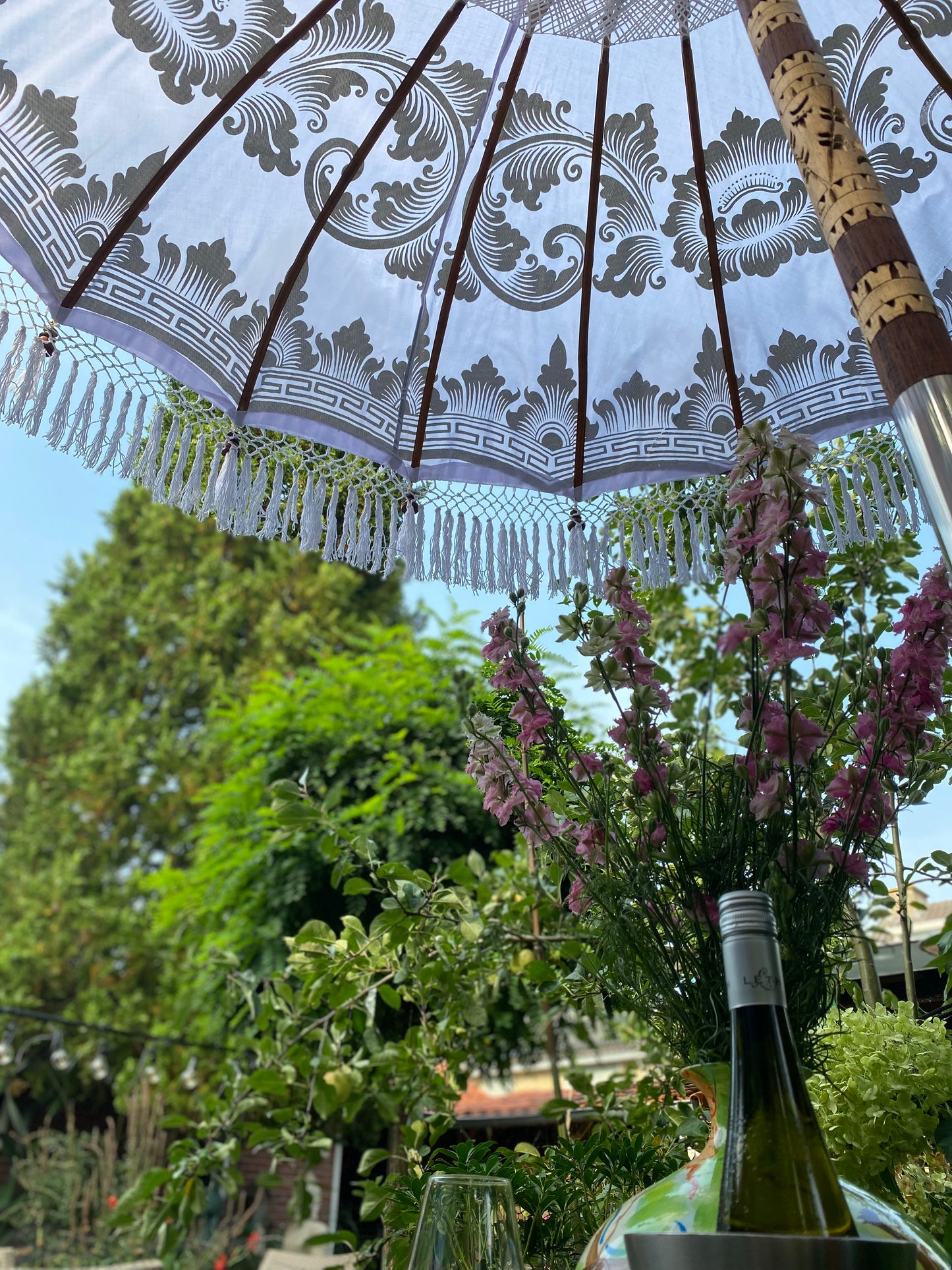 Bali Collection - White & Gold  - 2 meters wide