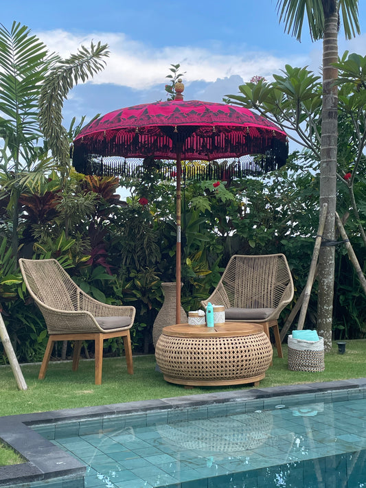 Bali Collection - Magenta & Black - 2 meters wide