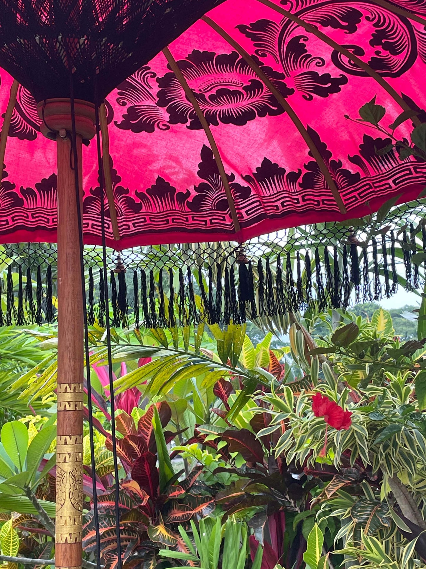 Bali Collection - Magenta & Black - 2 meters wide