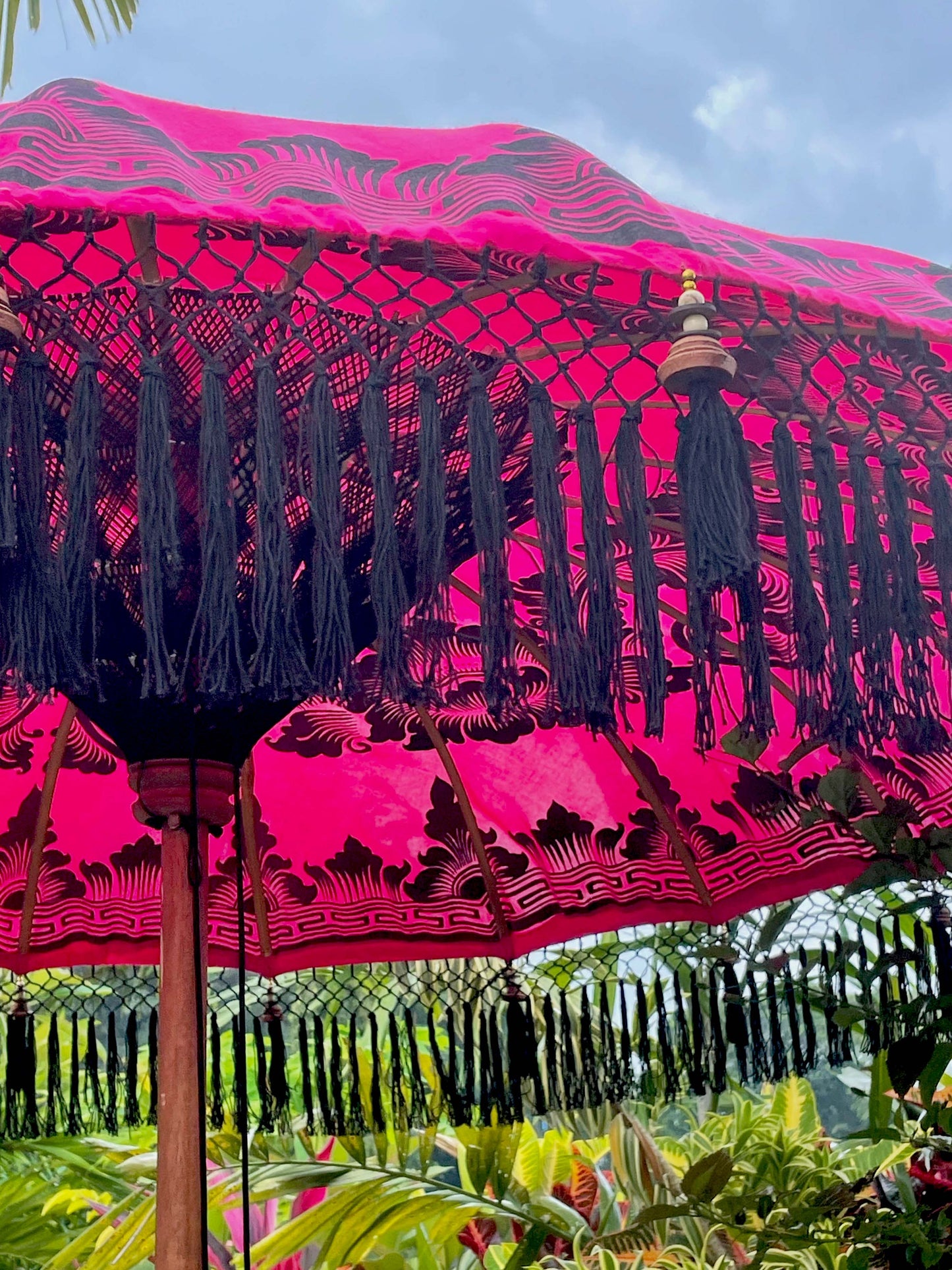 Bali Collection - Magenta & Black - 2 meters wide