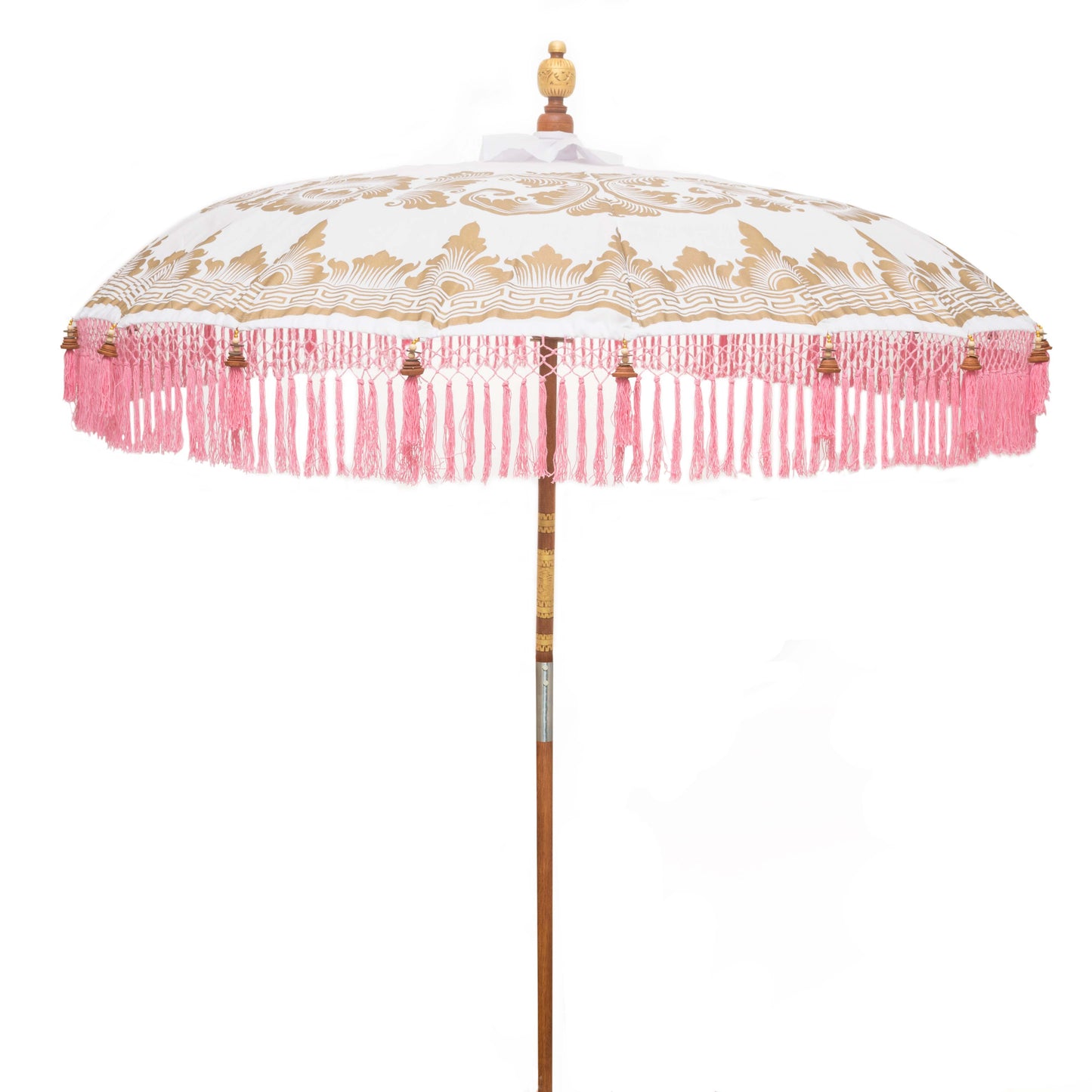 Bali Collection - Pink,  White & gold  - 2 meters wide