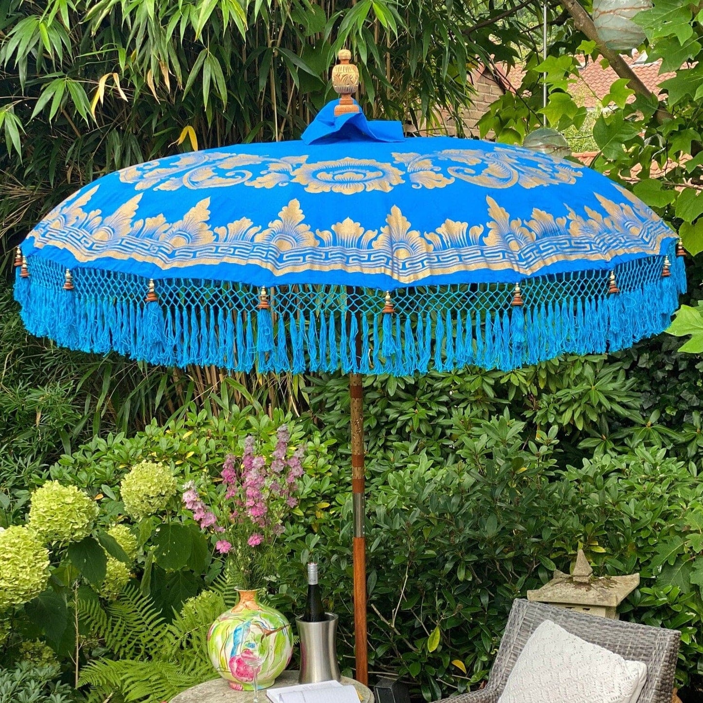 Bali Collection - Blue & Gold  - 2 meters wide