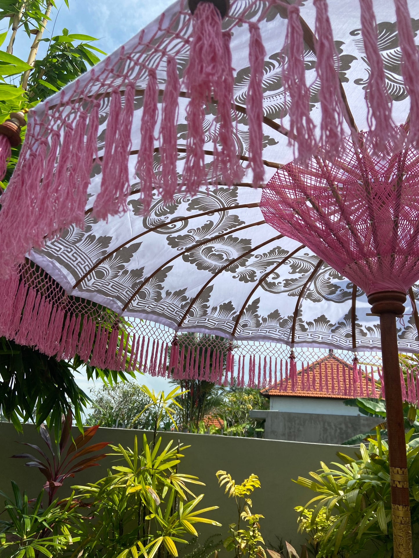 Bali Collection - Pink / White - 2 meters wide